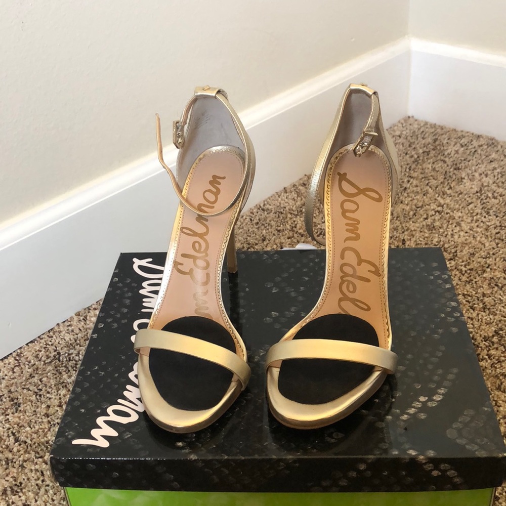 SAM EDELMAN Ariella Gold High Heels